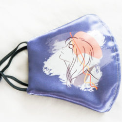 Washable Fashionable Face Mask | Everything Is Going To Be Okay Design | 2-Layer Satin Face Mask with Filter Pocket, and Free 3 Pcs. Filter and Ziplock Storage Pouch